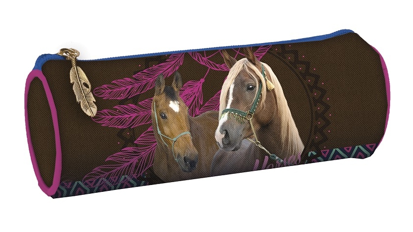 Kulatý penál koně Indian Horse