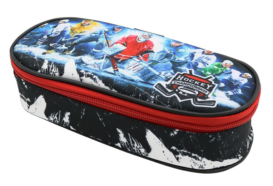 Školní pouzdro - etue s vnitřní klopou Hockey
