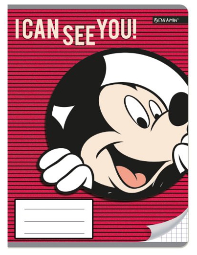 Sešit A5 Disney Mickey Mouse 32 listů, čtverečkovaný