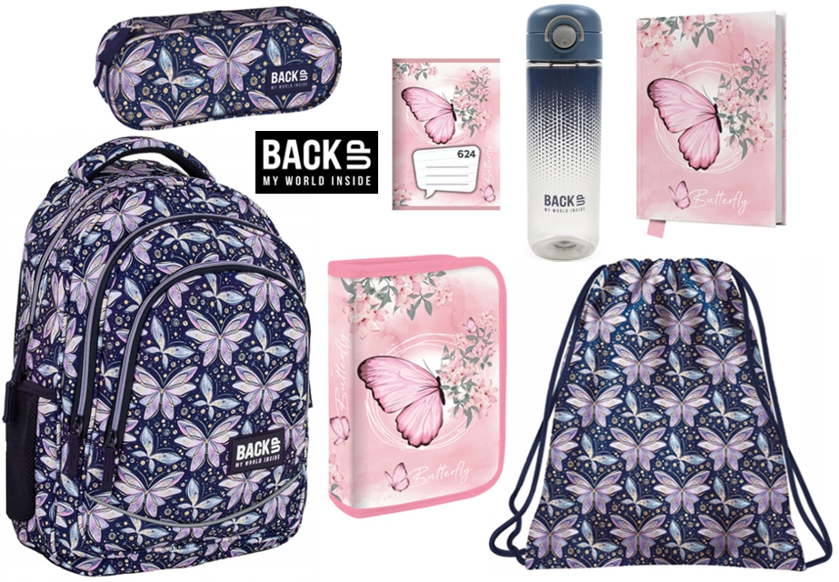 Backup zvýhodněná školní sada motýl 7ks