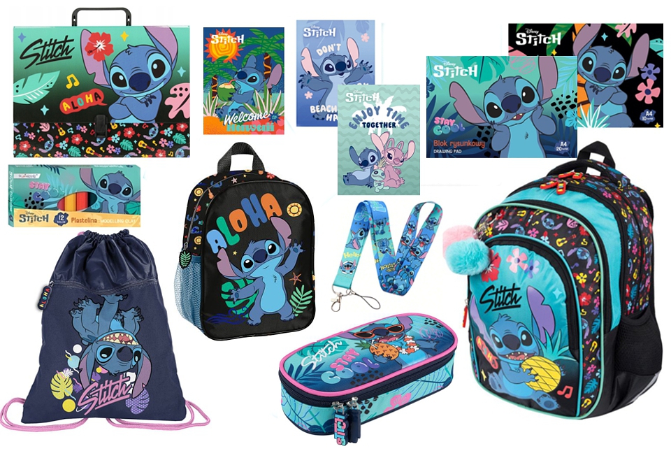 Zvýhodněná školní sada Stitch Aloha Mint 12ks