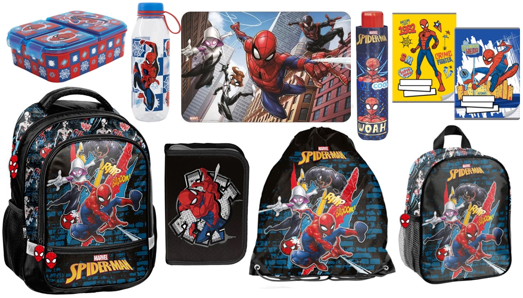 Paso zvýhodněná školní sada s batohem Spiderman 10ks