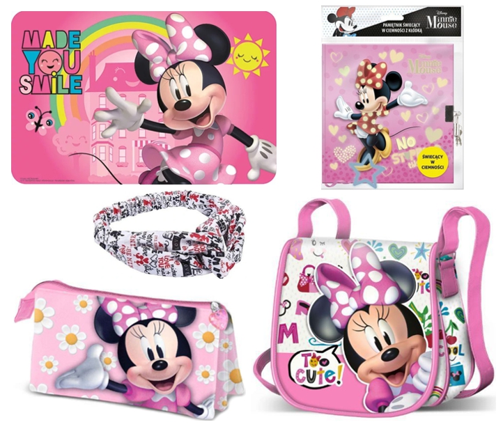 Zvýhodněná sada Minnie Mouse s kabelkou 5ks