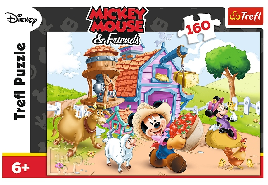 PUZZLE MICKEY MOUSE FARMÁŘEM 160 dílků