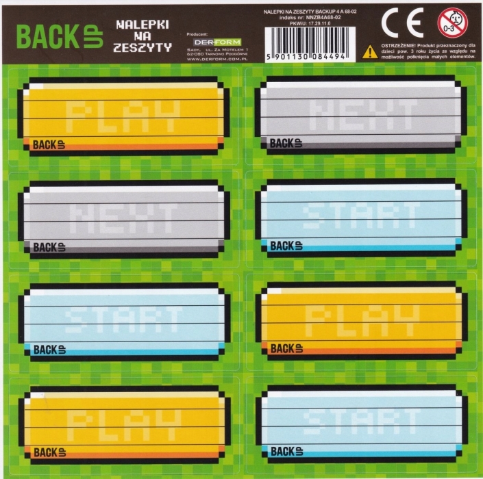 SAMOLEPKY - JMENOVKY NA SEŠITY BACKUP GAME