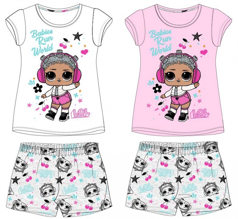 DÍVČÍ LETNÍ PYŽAMO LOL SURPRISE růžové 98