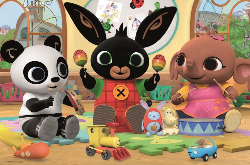 PUZZLE KRÁLÍČEK BING V RYTMU BINGA 60 dílků