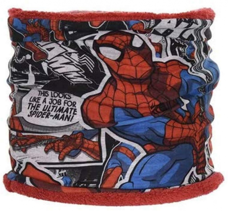 CHLAPECKÝ ZIMNÍ NÁKRČNÍK SPIDERMAN červený uni
