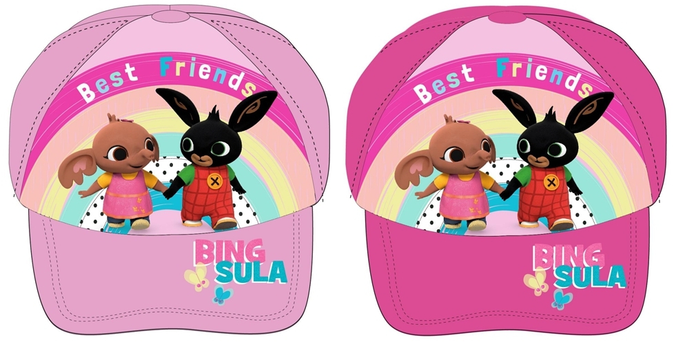 DÍVČÍ KŠILTOVKA KRÁLÍČEK BING světle růžová 54