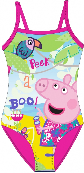 DÍVČÍ PLAVKY VCELKU PRASÁTKO PEPPA PIG růžové