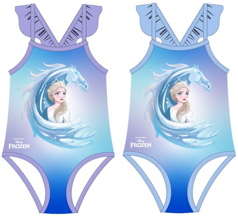 DÍVČÍ PLAVKY VCELKU DISNEY FROZEN 2 fialové 92/98