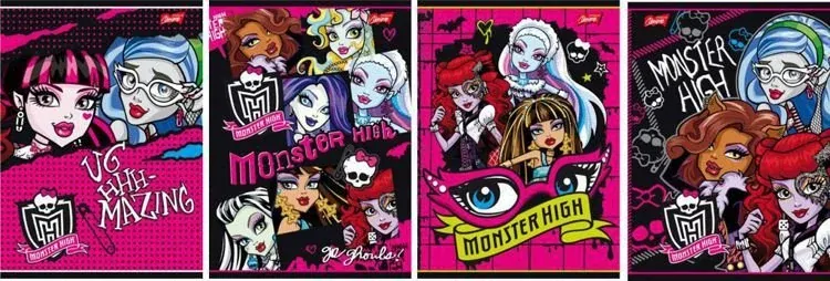 Sešit A5 Monster High 16 listů, linkovaný, 2 druhy