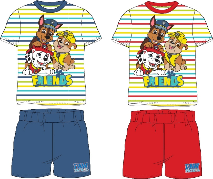 CHLAPECKÉ LETNÍ PYŽAMO PAW PATROL červené 92