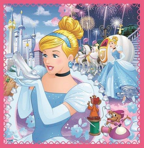 DISNEY PRINCESS KOUZELNÝ SVĚT PUZZLE 3 V 1 MIX 20,36,50 dílků