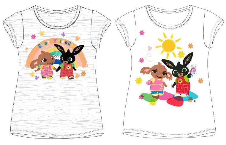 DÍVČÍ TRIČKO KRÁLÍČEK BING bílé 92