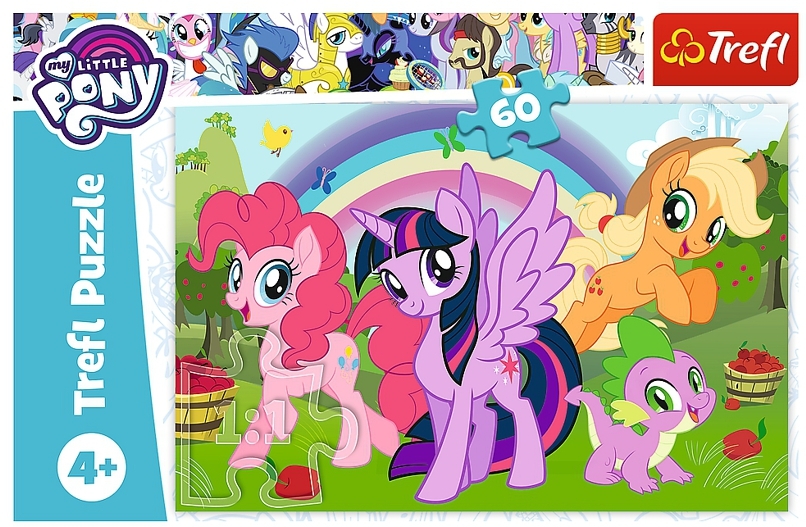 PUZZLE MY LITTLE PONY DUHOVÉ PŘÁTELSTVÍ 60 dílků