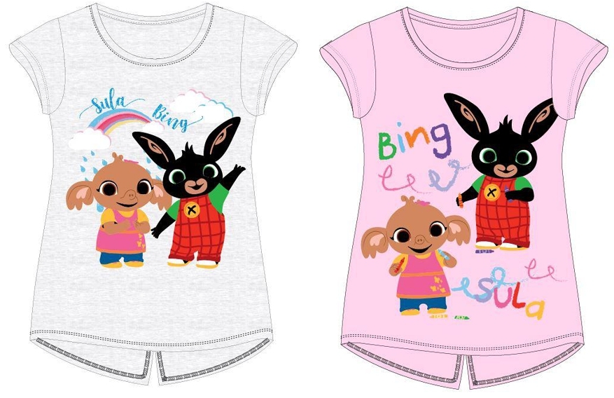 DÍVČÍ TRIČKO KRÁLÍČEK BING šedé 110