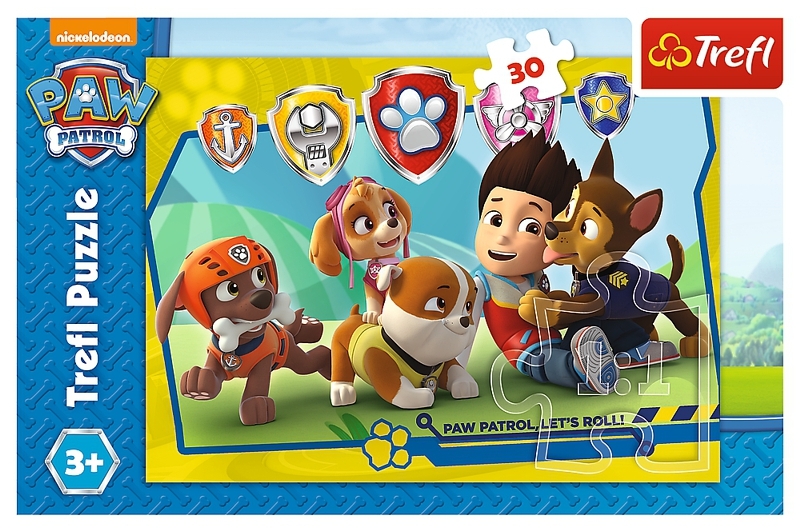 PUZZLE PAW PATROL RYDER A PŘÁTELÉ 30 dílků