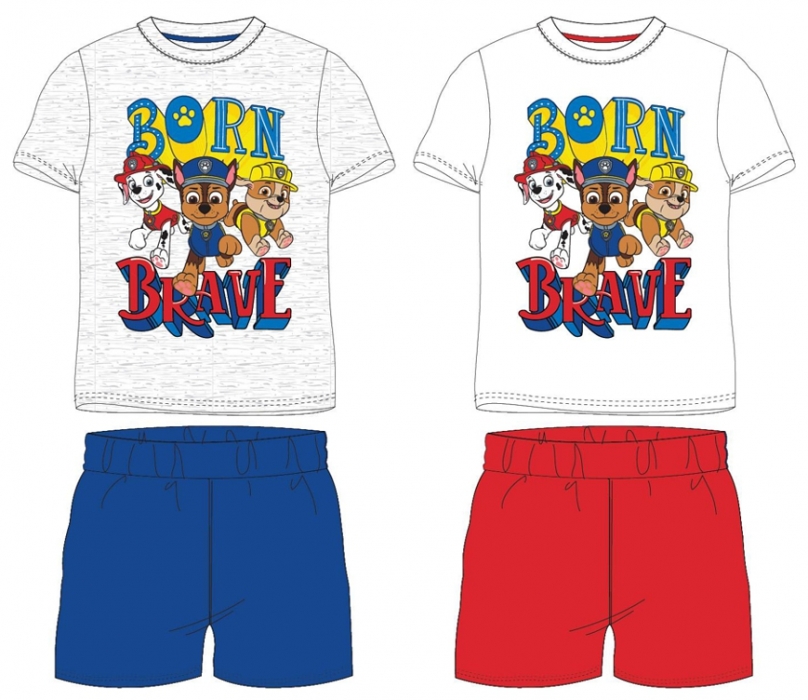 CHLAPECKÉ LETNÍ PYŽAMO PAW PATROL červené 128