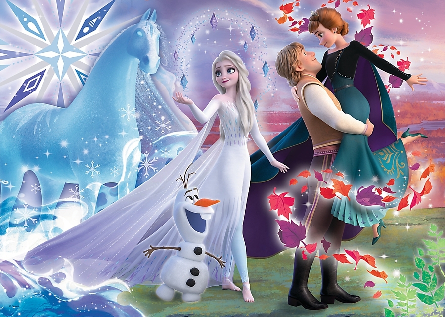 PUZZLE DISNEY FROZEN 2 KOUZELNÝ SVĚT SESTER 200 dílků
