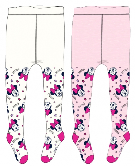 DÍVČÍ PUNČOCHÁČE MINNIE MOUSE bílé 116/122