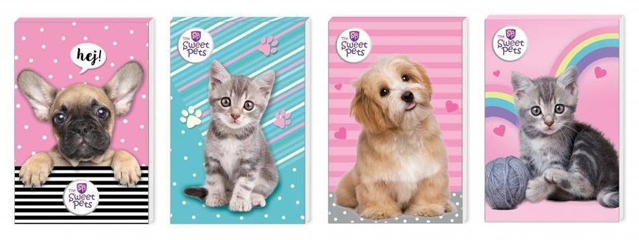 BLOČEK A6 SWEET PETS KOČKA A PEJSEK