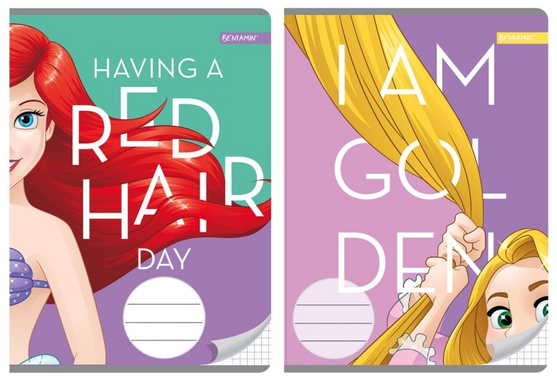 ŠKOLNÍ SEŠIT A5 DISNEY PRINCESS ARIEL čtverečkovaný