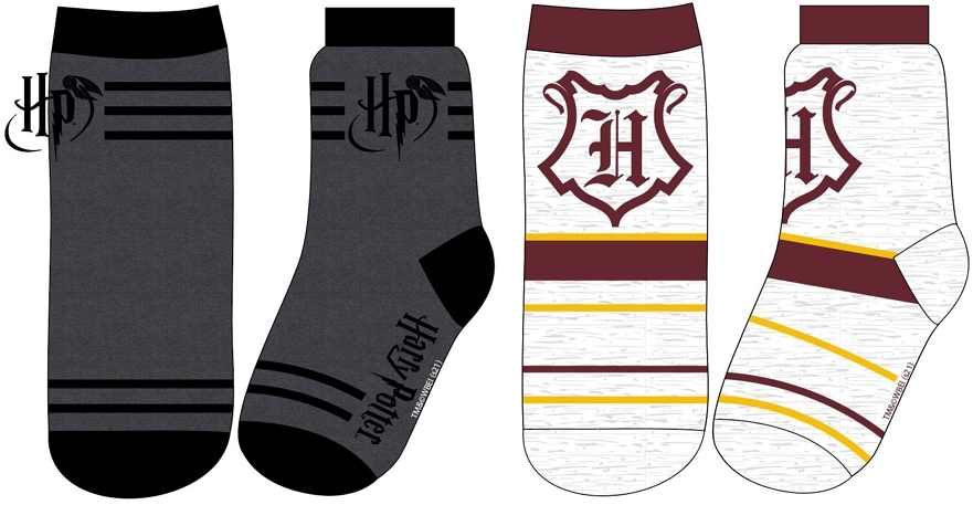 CHLAPECKÉ PONOŽKY HARRY POTTER šedé