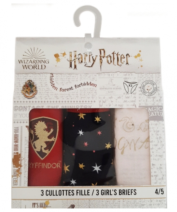 DÍVČÍ KALHOTKY HARRY POTTER SADA 3 KS 104/110