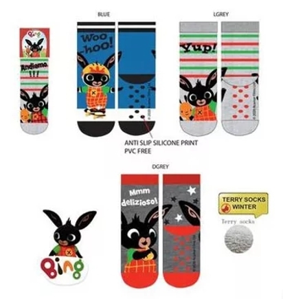 CHLAPECKÉ PONOŽKY S PROTISKLUZEM KRÁLÍČEK BING modré 19/22