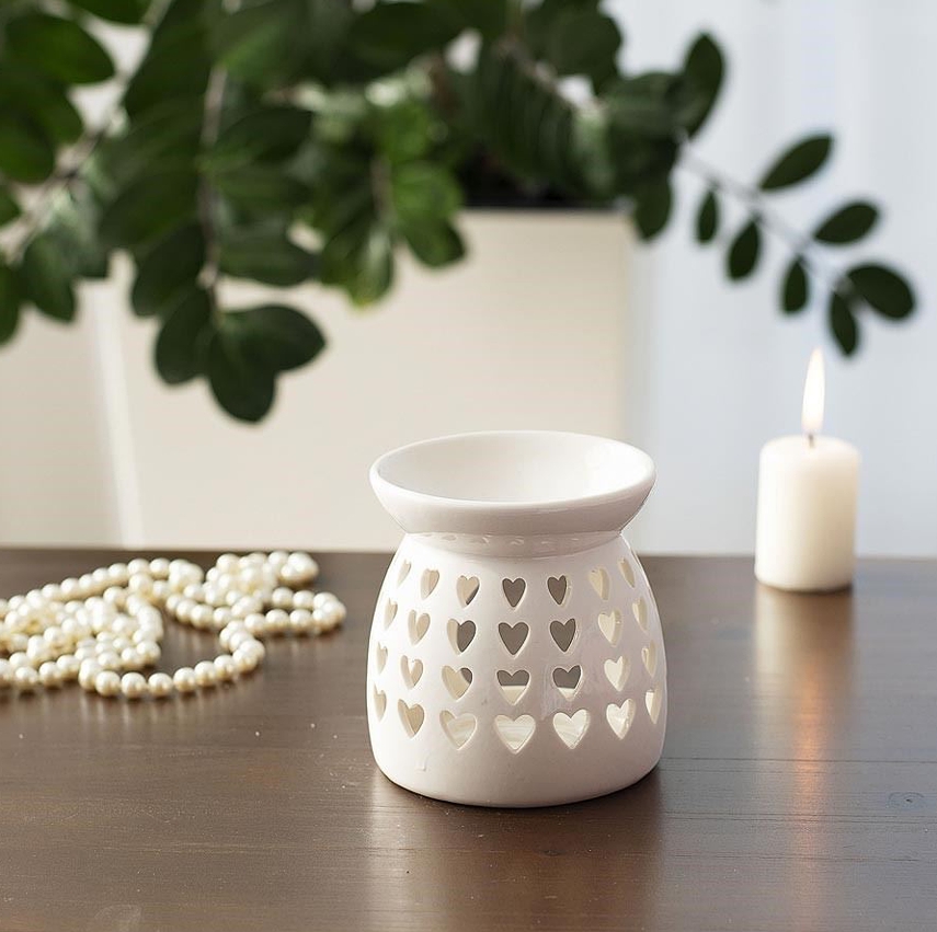PORCELÁNOVÁ AROMALAMPA BÍLÁ 9,9cm
