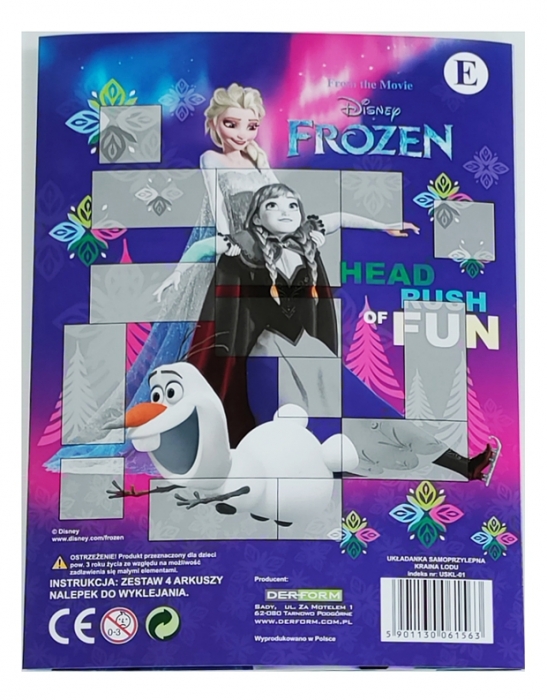 SKLÁDAČKA SE SAMOLEPKAMI DISNEY FROZEN