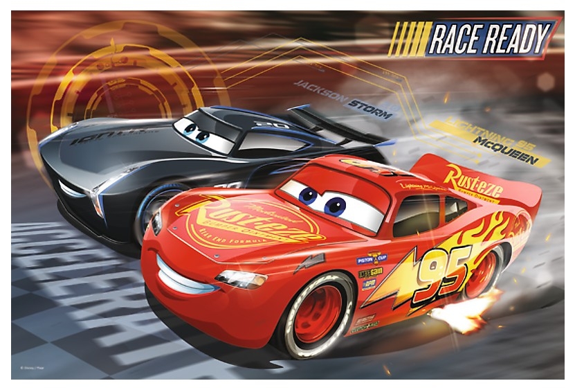 PUZZLE DISNEY CARS PŘIPRAVEN ZÁVODIT 60 dílků
