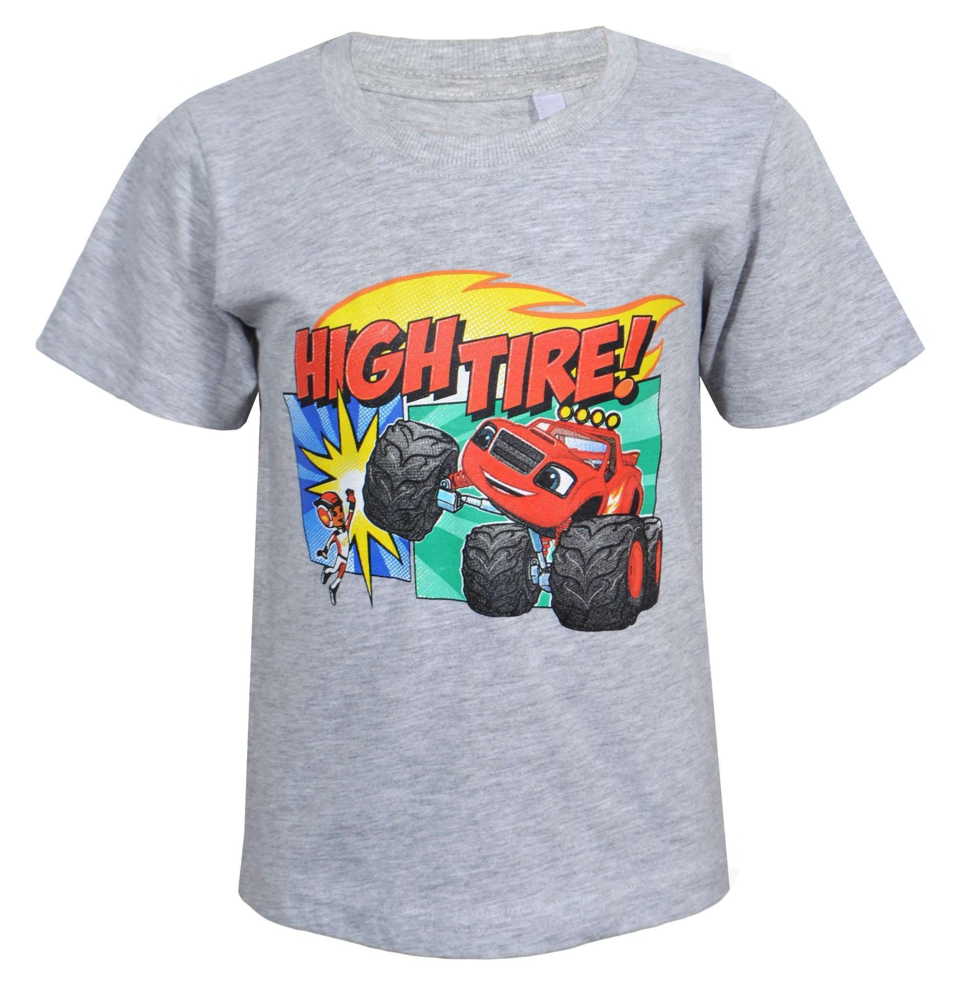 CHLAPECKÉ LETNÍ PYŽAMO BLAZE, PLAMÍNEK A ČTYŘKOLÁCI modré