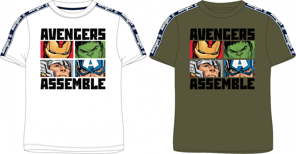 CHLAPECKÉ TRIČKO MARVEL AVENGERS bílé 110