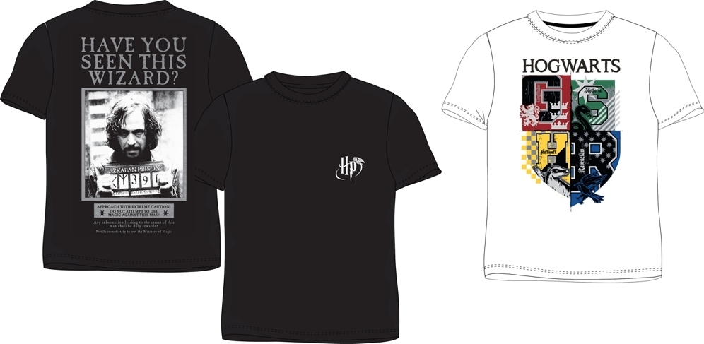 CHLAPECKÉ TRIČKO HARRY POTTER HOGWARTS bílé 158