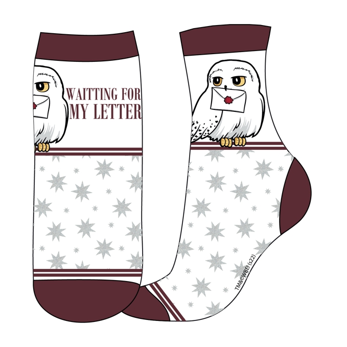 DÍVČÍ PONOŽKY HARRY POTTER SOVA HEDVIKA SADA 2 KS 23/26