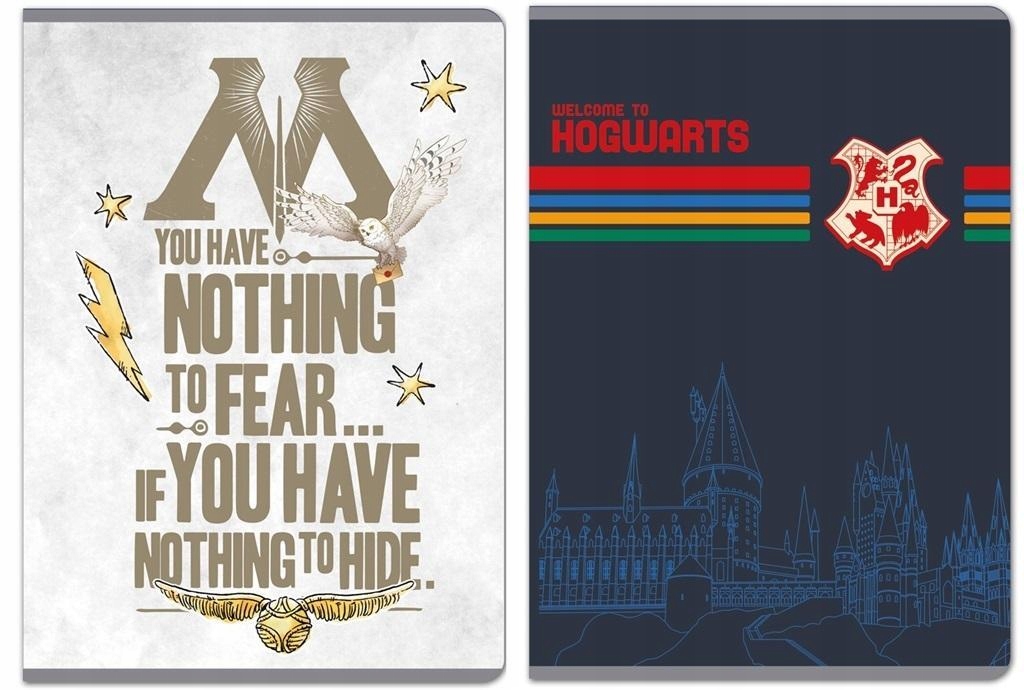 SEŠIT A5 HARRY POTTER MODRÝ 60 listů, čtverečkovaný