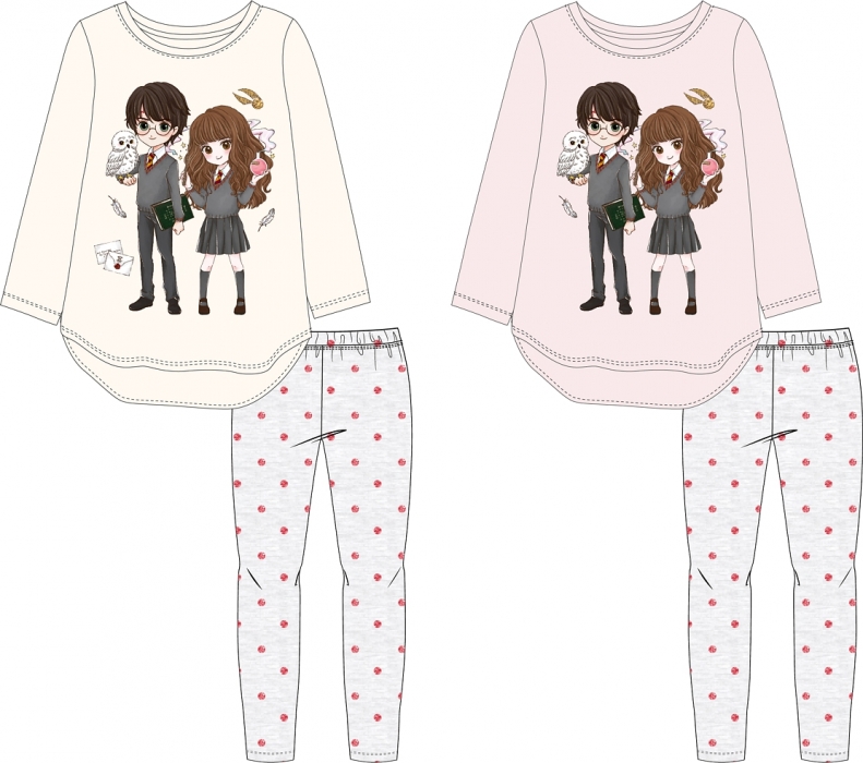 DÍVČÍ PYŽAMO HARRY POTTER vanilkové 104