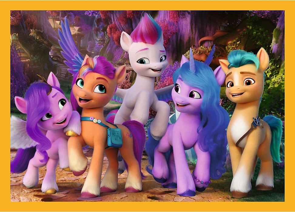 PUZZLE MY LITTLE PONY SEZNAMTE SE S PONÍKY 4 V 1 MIX 35,48,54 A 70 DÍLKŮ