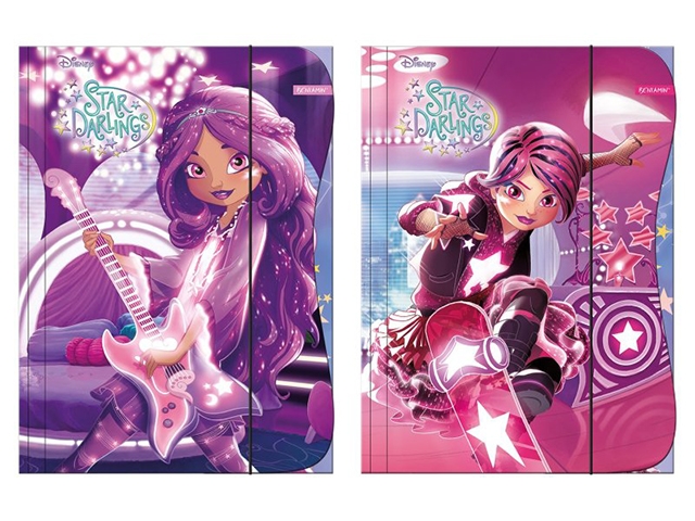 SPISOVÁ SLOŽKA - DESKY NA SEŠITY A4 STAR DARLINGS růžová