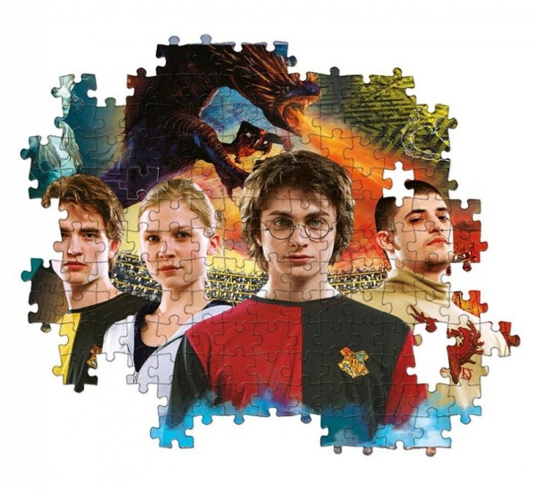 CLEMENTONI PUZZLE HARRY POTTER TURNAJ ČTYŘ KOUZELNICKÝCH ŠKOL 1000 dílků