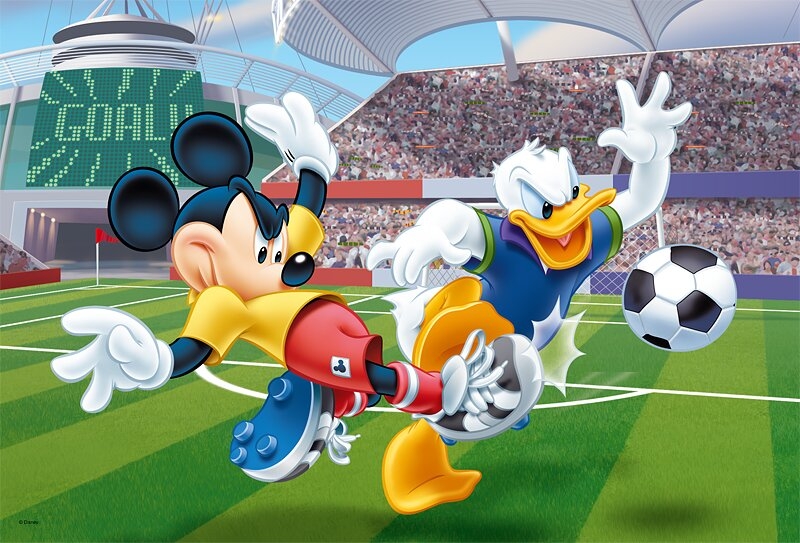 PUZZLE MICKEY MOUSE NA STADIÓNĚ 100 DÍLKŮ