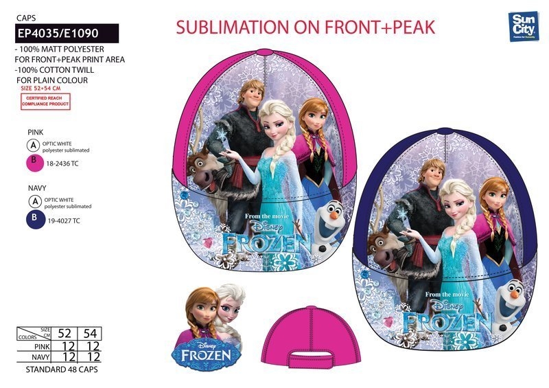 DÍVČÍ LETNÍ KŠILTOVKA DISNEY FROZEN růžová