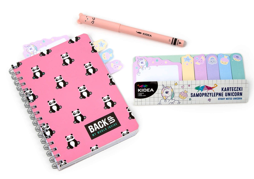 KIDEA LEPÍCÍ PAPÍRKY SADA JEDNOROŽEC