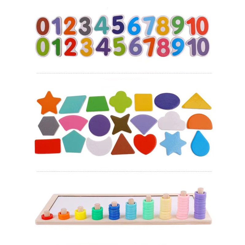 WOODEN TOYS MULTIFUNKČNÍ BOX S MAGNETICKOU TABULÍ