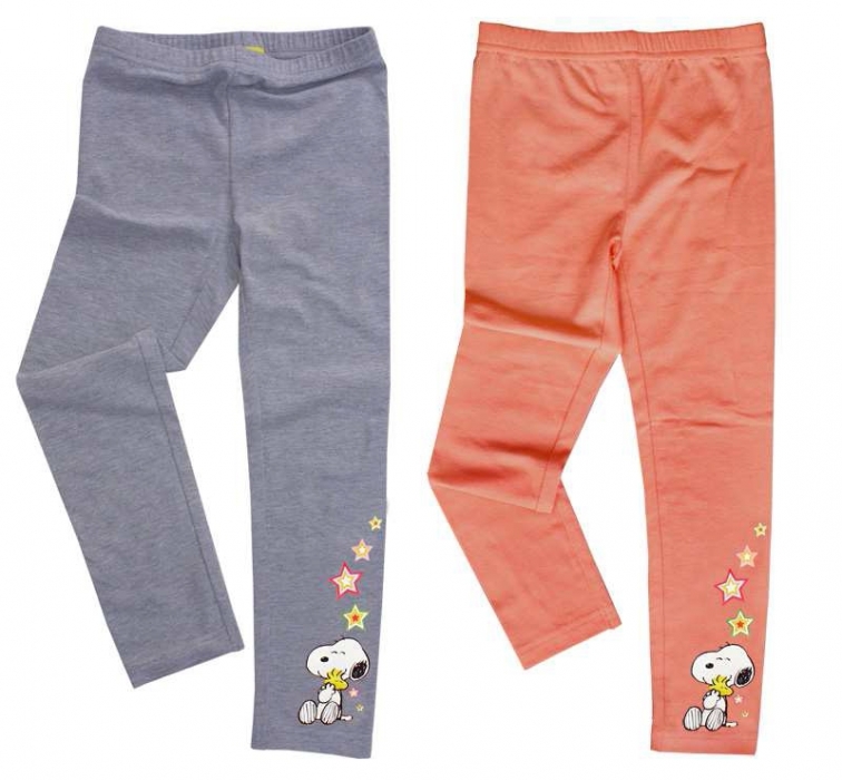 DÍVČÍ LEGÍNY SNOOPY šedé 98