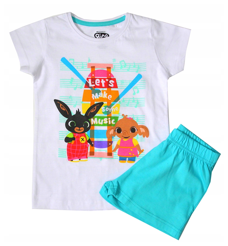 Dívčí letní pyžamo králíček Bing modré