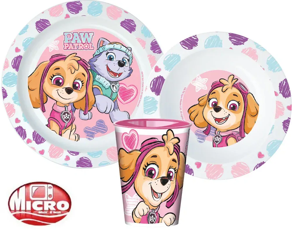 Jídelní sada s pohárkem Paw Patrol Skye