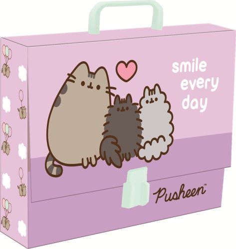 Kufřík A4 s rukojetí XL Pusheen Smile